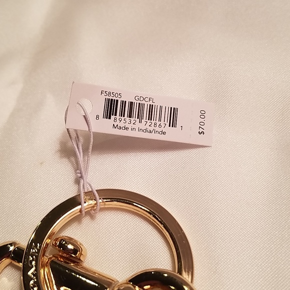 Coach Leather Tassel key ring, bag charm NWT - Picture 4 of 4